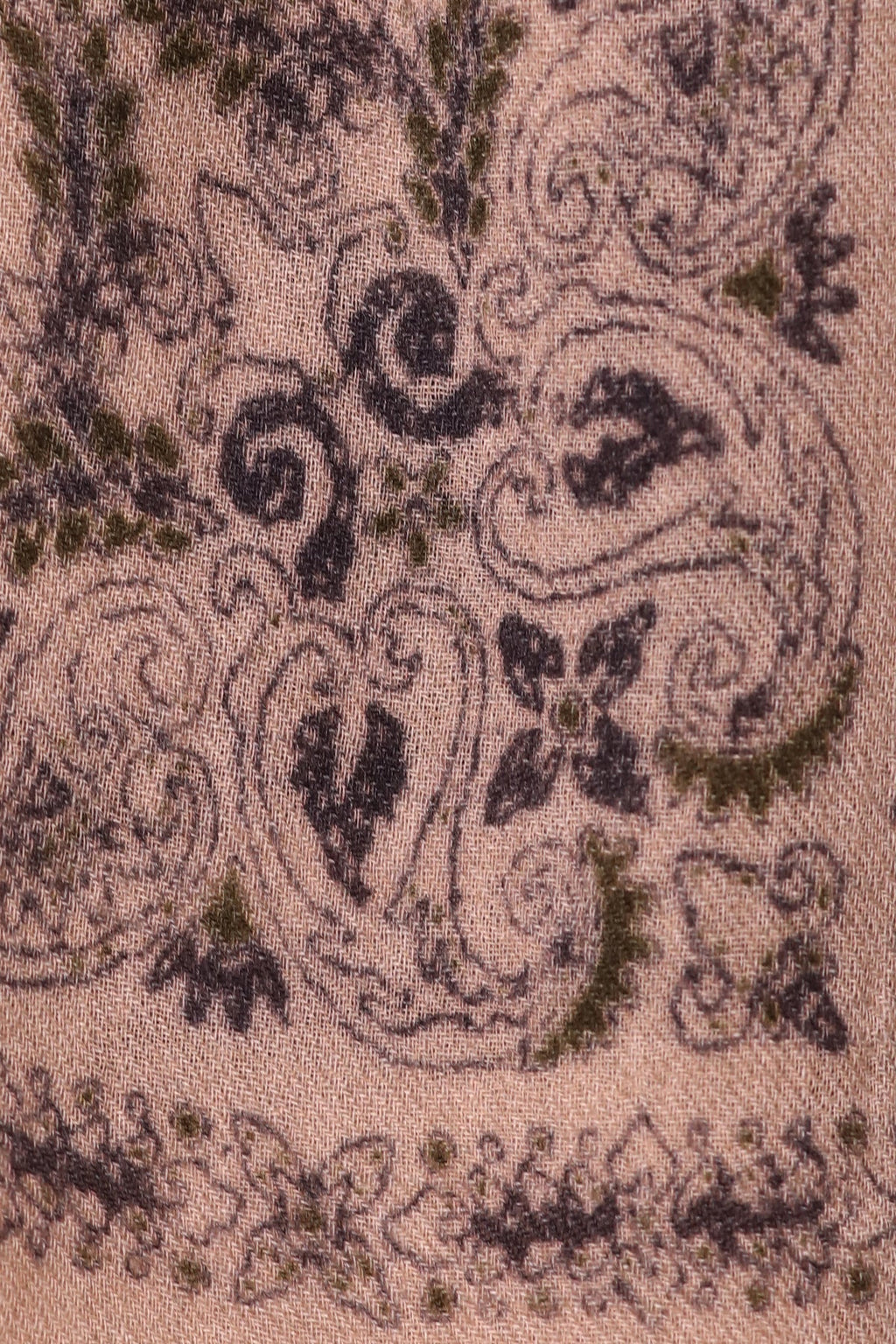 Starlight Paisley Print Wool Scarf - Off-white | SVEŽElife