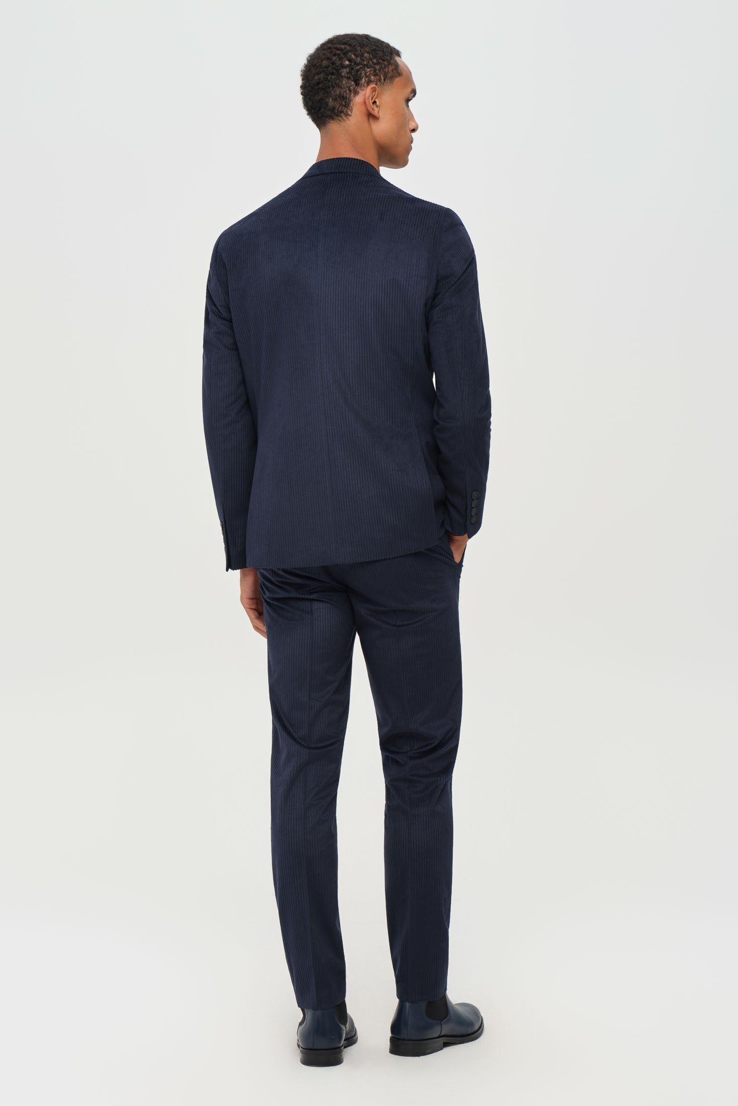 Men’s Premium Corduroy Suit – Modern Tailored Stretch | Style 4079