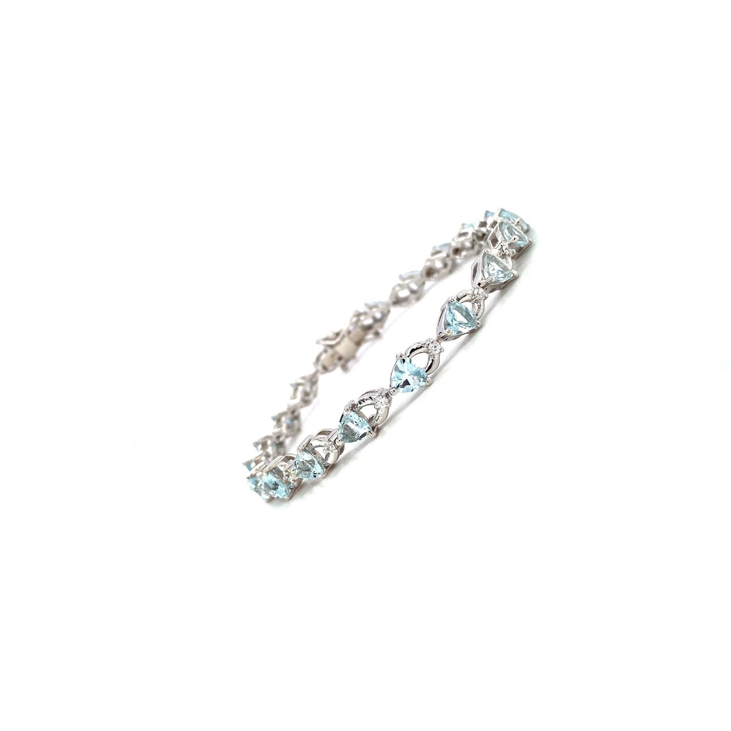 Aquamarine Bracelet in .925 Sterling Silver - KSD 48924