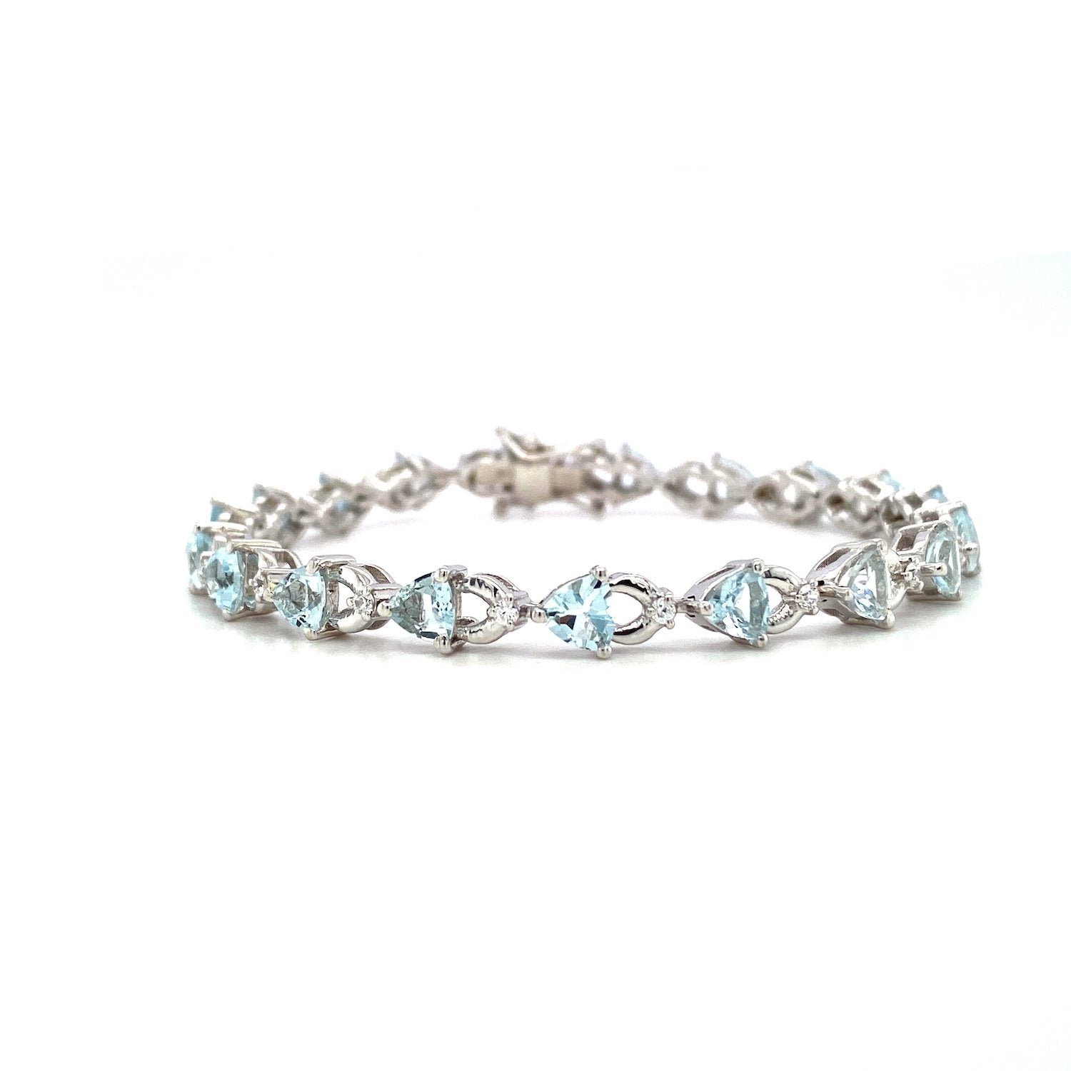 Aquamarine Bracelet in .925 Sterling Silver - KSD 48924