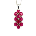 Ruby Pendant in .925 Sterling Silver - KSP 31936