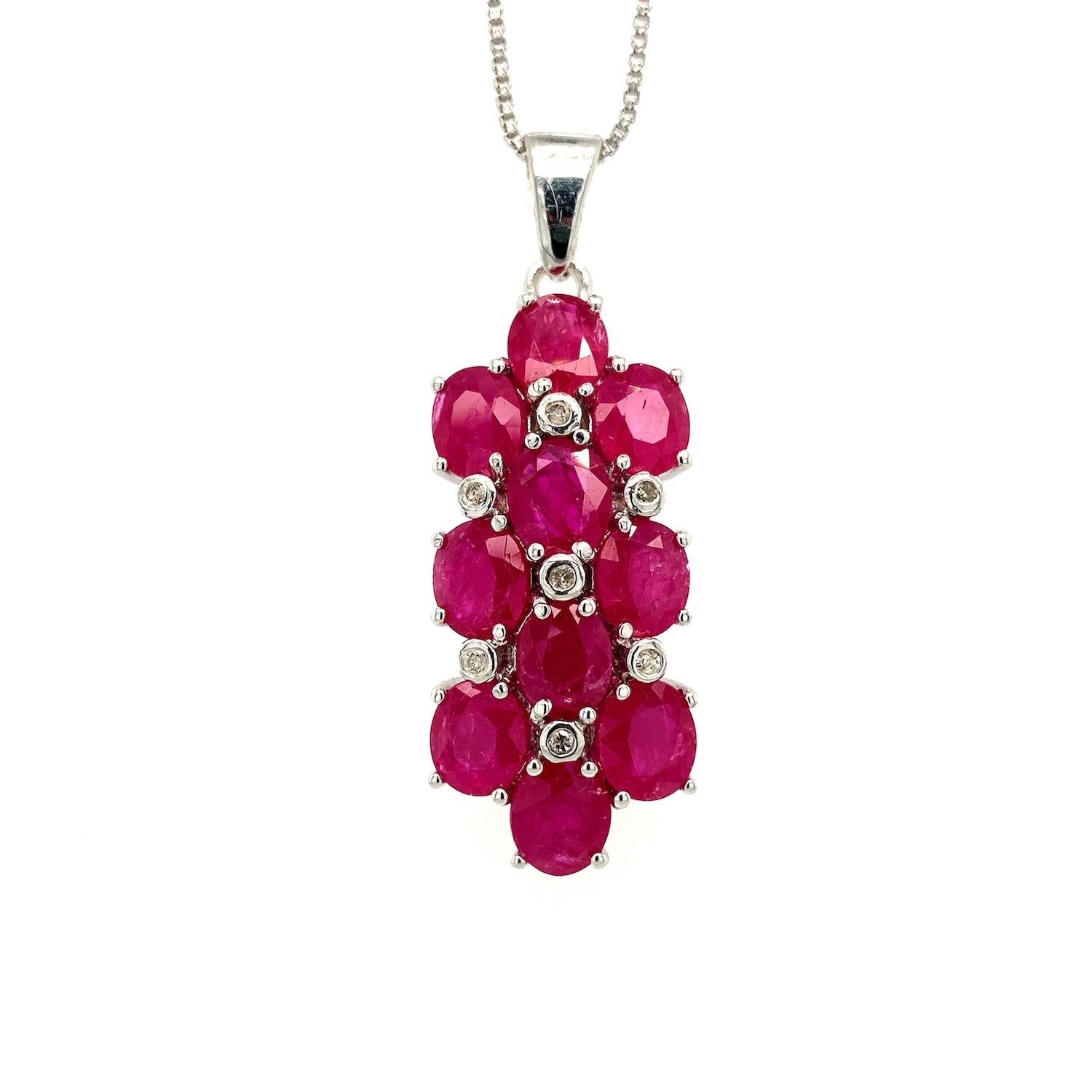 Ruby Pendant in .925 Sterling Silver - KSP 31936