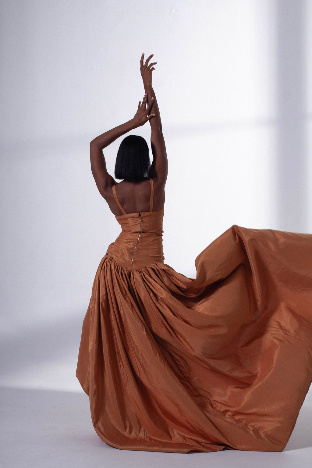 Draped Embellished Dress