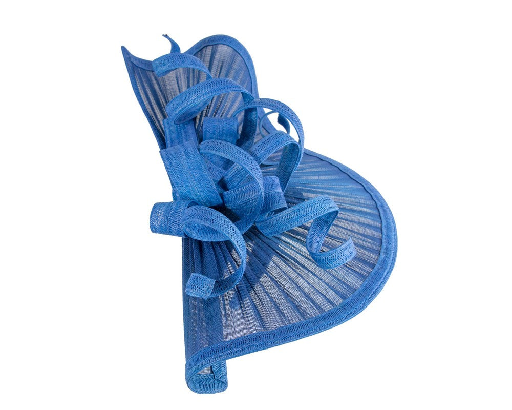 Large royal blue jinsin racing fascinator by Fillies Collection