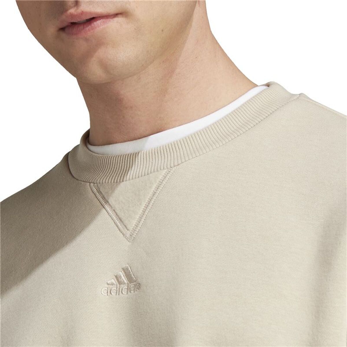 Men’s Sweatshirt without Hood Adidas All Szn White