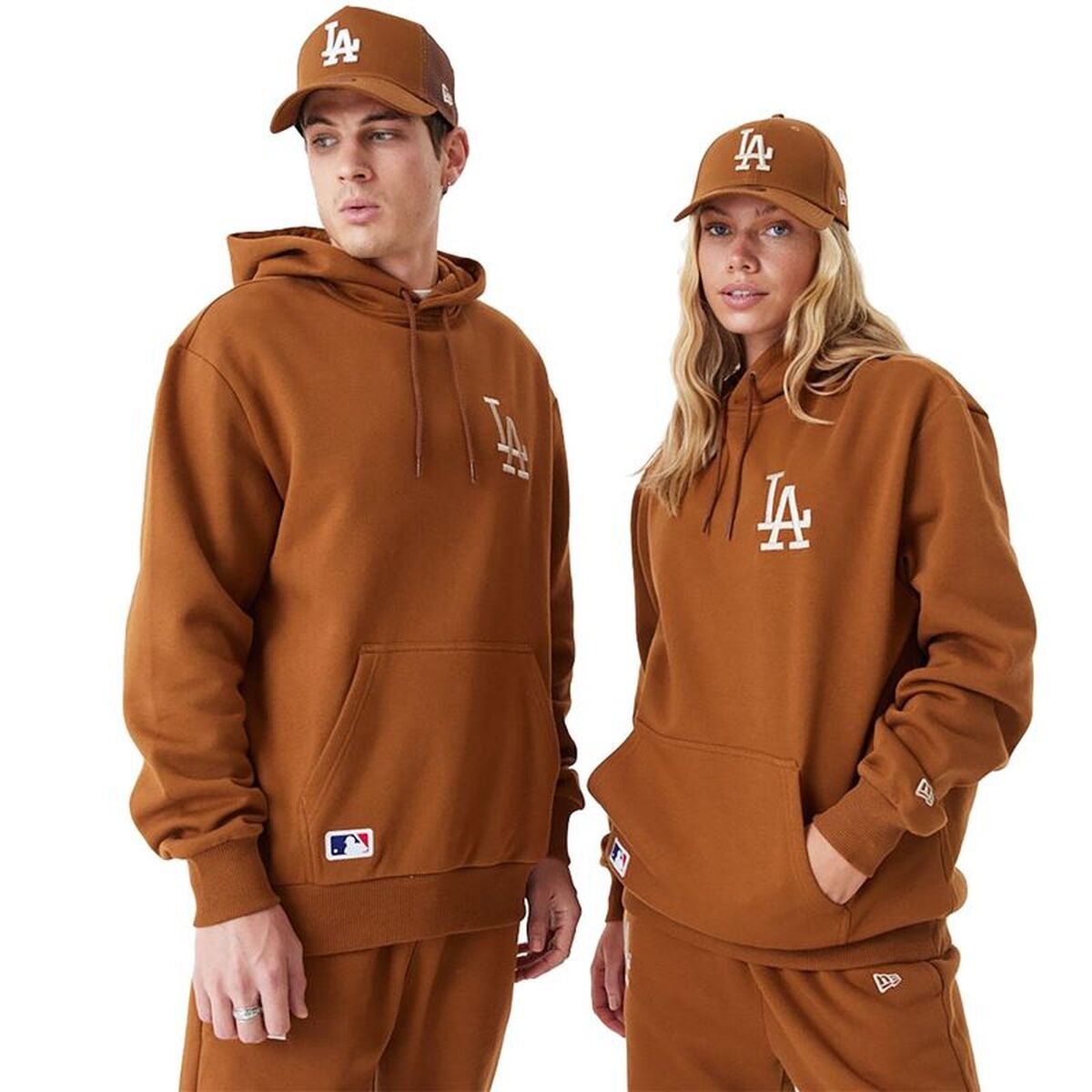Men’s Hoodie New Era League Essentials Ocre