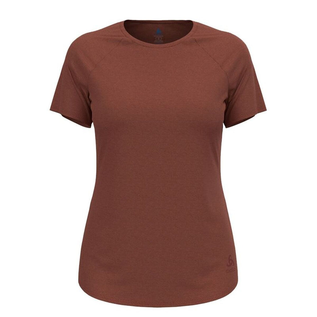 Women’s Short Sleeve T-Shirt Odlo Essential Brown