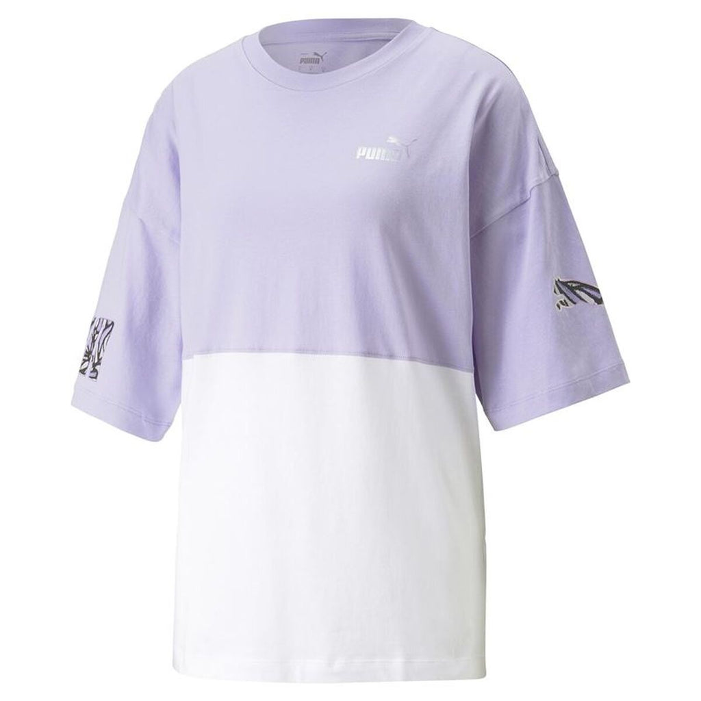 Women’s Short Sleeve T-Shirt Puma Power Nova Shin Light mauve
