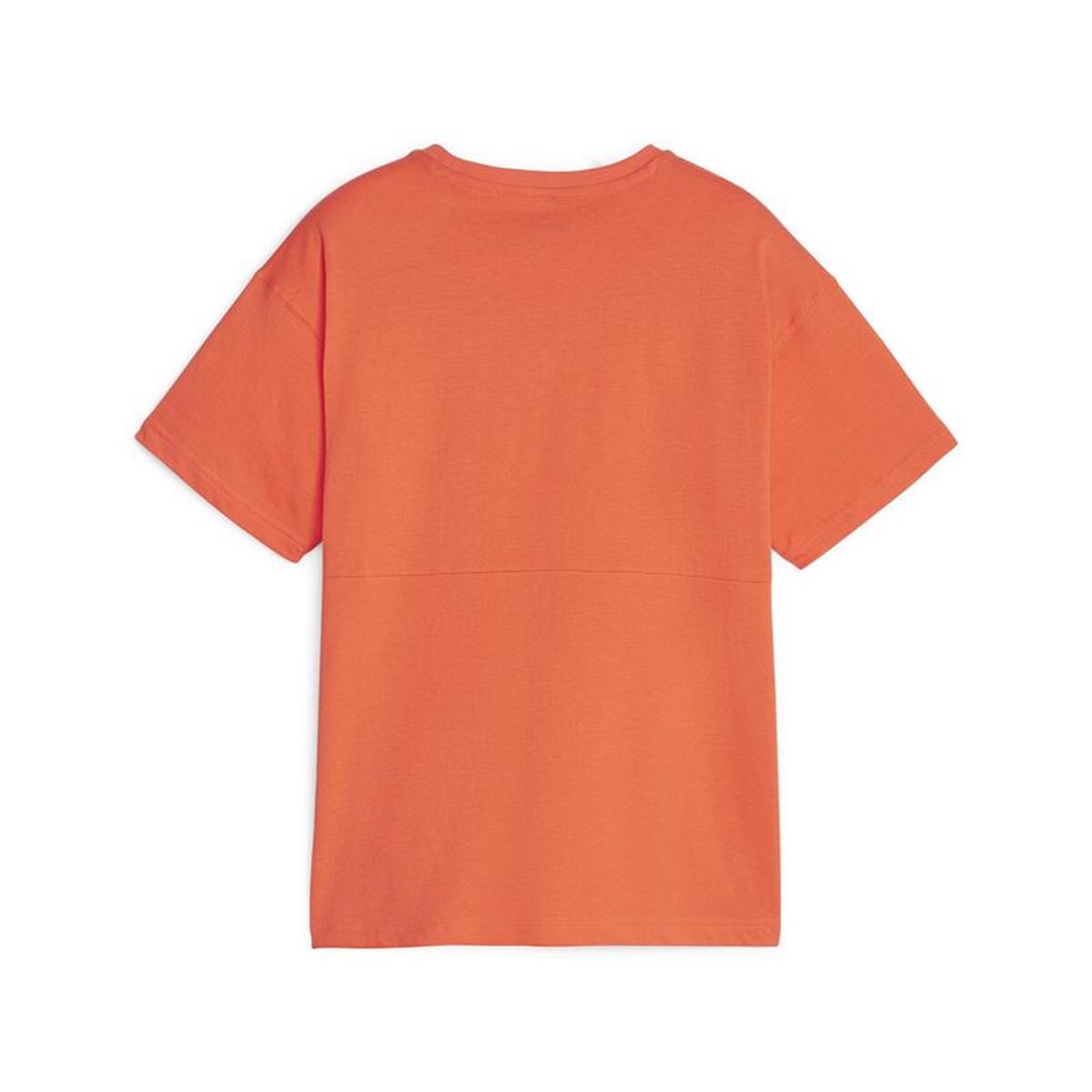 Child's Short Sleeve T-Shirt Puma Power Colorblock Dark Orange