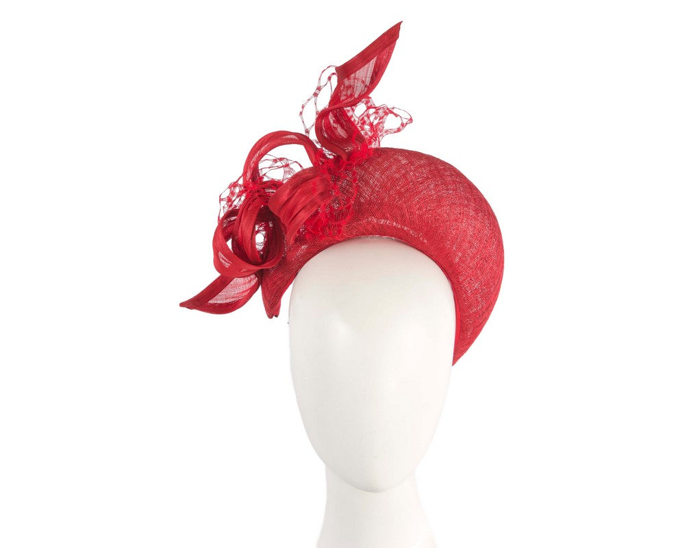 Bespoke red headband fascinator by BELIEVERA