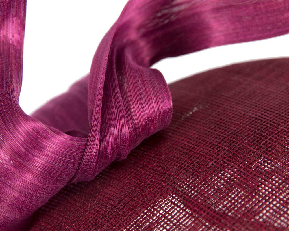 Exclusive magenta boater hat by Believera