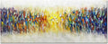 Vibrant Abstract 24x60 Inch Canvas Gallery Wall Art Textured