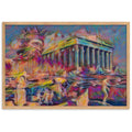 A SUNDAY UNDER ACROPOLIS V2 Premium Framed Poster