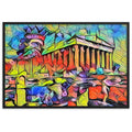 A SUNDAY UNDER ACROPOLIS V2 Premium Framed Poster