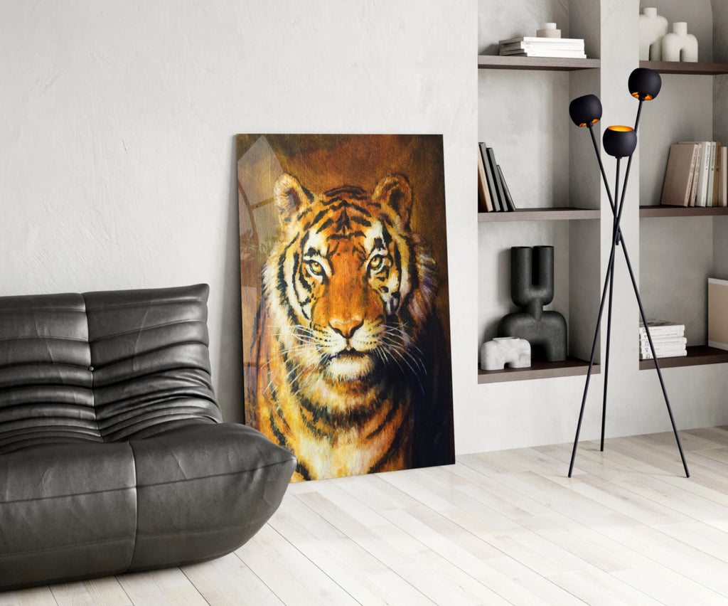 Tiger Glass Wall Art