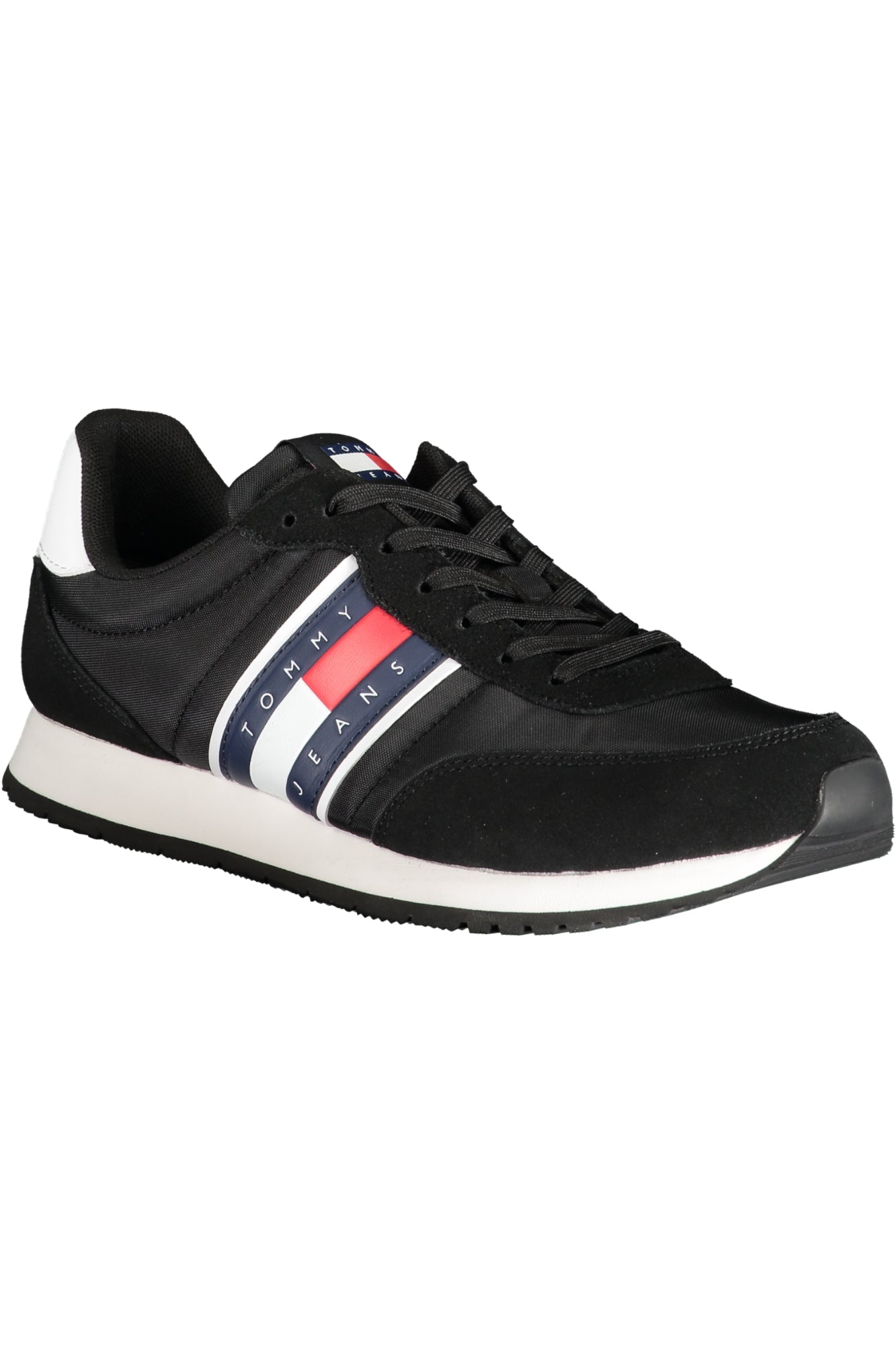 TOMMY HILFIGER BLACK MEN'S SPORTS SHOES